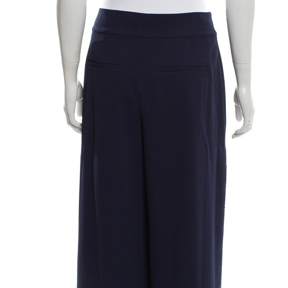 ALICE + OLIVIA High-Rise Navy Blue Wide-Leg Pants - Picture 5 of 8